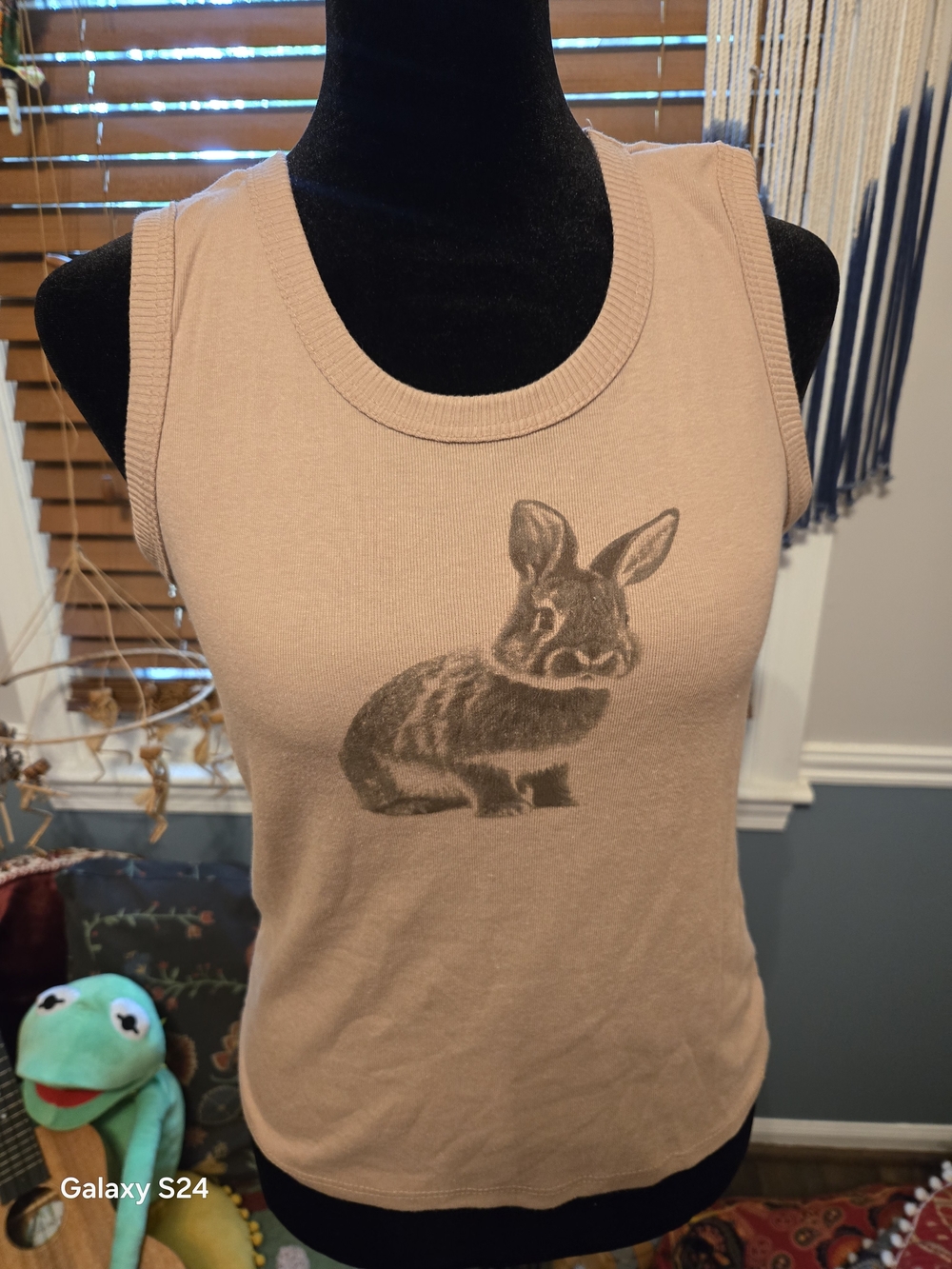 aerie ribbed beige tank top